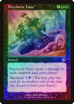 Psychotic Haze FOIL Torment NM Black Common MAGIC THE GATHERING CARD ABUGames - Image 1