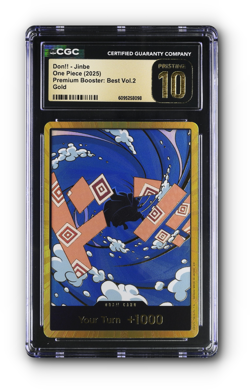 ONE PIECE DON!! Card (Jinbe) (Gold) -The Best- Vol. 2 - CGC 10 PRISTINE - Image 1