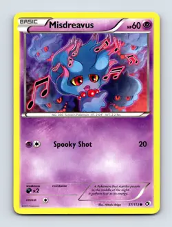 Misdreavus 57/113 Legendary Treasures Non Holo Pokemon Card NM/LP - Image 1