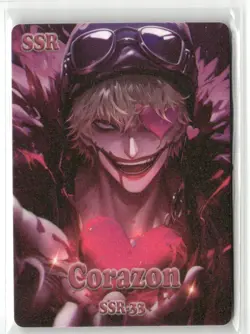 CORAZON SSR SSR-33 Satin Glitter Thick ONE PIECE Anime Collectible Card - Image 1