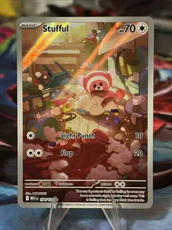 Stufful Illustration 154/132 Pokemon TCG Mega Evolution Near Mint Condition NM - Image 1