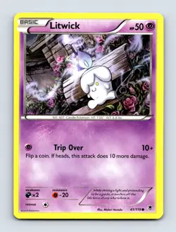 Litwick 41/119 XY - Phantom Forces Non Holo Pokemon Card NM/LP - Image 1