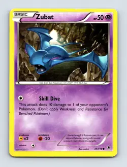 Zubat 31/119 XY - Phantom Forces Non Holo Pokemon Card NM/LP - Image 1
