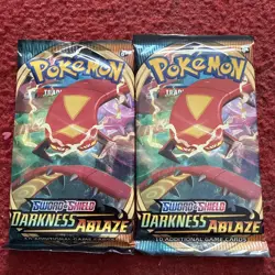 Pokemon Sword & Shield Darkness ablaze booster pack - Centiskorch Artwork 820650807121 - Image 1