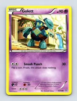 Golett 34/98 XY - Ancient Origins Non Holo Pokemon Card NM/LP - Image 1