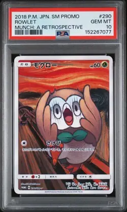 ROWLET Sun & Moon Promo Munch: A Retrospective #290 PSA 10 Pokemon - Image 1