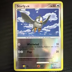 2008 Pokemon Diamond & Pearl Majestic Dawn Starly Reverse Holo #75/100 LP - Image 1