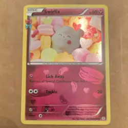 Pokemon 2016 Swirlix RC19/RC32 Generations Holo Uncommon 60HP English - Image 1