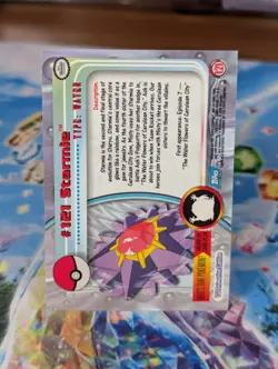 2000 Topps Pokemon Series 3 Silver Foil #121 Starmie TV Animation Blue Logo NM🔥 - Image 2