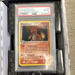 2004 POKEMON EX TEAM ROCKET RETURNS #110 CHARMELEON-HOLO PSA 8 - Image 1