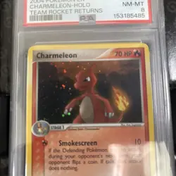 2004 POKEMON EX TEAM ROCKET RETURNS #110 CHARMELEON-HOLO PSA 8 - Image 2