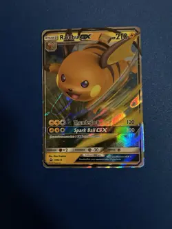 Pokemon TCG Raichu GX Full Art SM213, Black Star Promo - Image 1