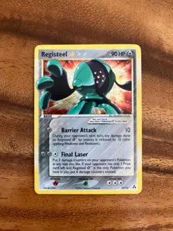 2006 Pokemon Registeel Gold Star 92/92 EX legend maker ungraded - Image 1
