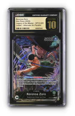 ONE PIECE Roronoa Zoro (Alternate Art) OP12-020 Foil - CGC 10 PRISTINE - Image 1