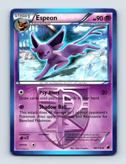 Espeon (Team Plasma) 48/116 Plasma Freeze Non Holo Pokemon Card NM/LP - Image 1