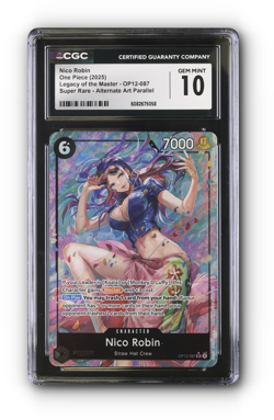 ONE PIECE Nico Robin (Alternate Art) OP12-087 Legacy of the Master Foil - CGC 10 - Image 1