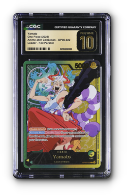 ONE PIECE Yamato (SP) OP06-022 - EB02 Gold Text Font - Foil CGC 10 PRISTINE - Image 1