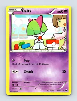 Ralts (68) 68/162 XY - BREAKthrough Non Holo Pokemon Card NM/LP - Image 1