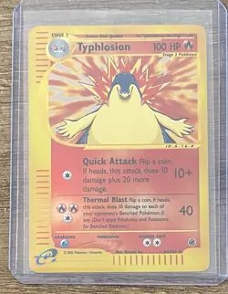 Typhlosion 64/165 Expedition Base Set Reverse Holo Rare Pokemon Card LP/P - Image 1