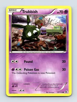 Trubbish 67/113 Legendary Treasures Non Holo Pokemon Card NM/LP - Image 1
