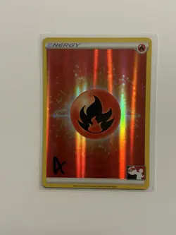 Fire Energy Line Holo Pokemon Prize Pack Series 2 Card FAST SHIP A - Image 1