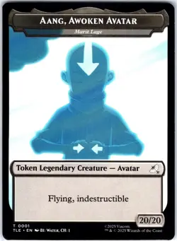 Aang, Awoken Avatar / Treasure Token 1 / 22 T Avatar: E-L Magic the Gathering NM - Image 1
