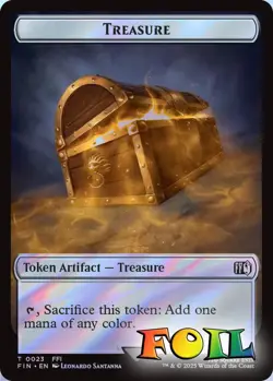 Hero/Treasure 2-Sided Token 5 / 23 MTG FINAL FANTASY NP Foil - Image 2