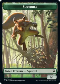 Squirrel Token, Commander Legends: Battle for Baldur's Gate NM x 1 MTG Regular - Image 1