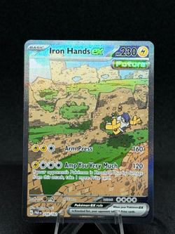 Pokemon TCG Iron Hands EX Paradox Rift 248/182 Holo Special Illustration Rare - Image 1