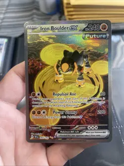 Pokemon SV05: Temporal Forces #207/162 Iron Boulder ex - Image 1