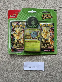 Pokemon TCG Ascended Heroes Erika’s Tangela 2 Pack Blister Opened Used - Image 1