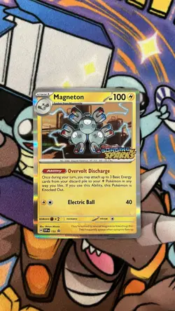 Pokemon TCG Magneton SVP153 Black Star Promo Surging Sparks Pre Release - Image 1