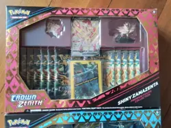2 Crown Zenith Zacian Zamazenta Premium Collection box booster pack pokemon upc - Image 2