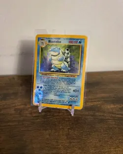 Holo Rare Blastoise Base Set 2/102 HP/DMG Pokemon Trading Card Game TCG - Image 1
