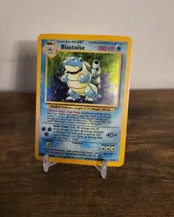 Holo Rare Blastoise Base Set 2/102 HP/DMG Pokemon Trading Card Game TCG - Image 2