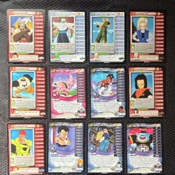 Score Dragon Ball Z CCG Personality Card Lot - 12 Cards: Android 16, Vegeta, Go… - Image 1