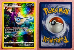 Vaporeon TG02/TG30 Brilliant Stars Pokemon TCG Card | NM *Poor Factory Edge Cut - Image 3