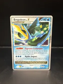 Pokemon TCG Empoleon LV.X Black Star Promotional Holo Card DP11 - Image 1