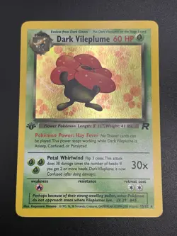 DARK VILEPLUME Pokemon Card - WOTC - 1st Edition - Team Rocket 13/82 HOLO NM (B) - Image 3