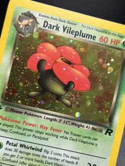 DARK VILEPLUME Pokemon Card - WOTC - 1st Edition - Team Rocket 13/82 HOLO NM (B) - Image 4