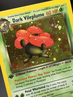 DARK VILEPLUME Pokemon Card - WOTC - 1st Edition - Team Rocket 13/82 HOLO NM (B) - Image 5