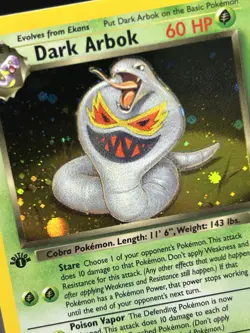 DARK ARBOK Pokemon Card - WOTC - 1st Edition - Team Rocket - 2/82 - HOLO NM (B) - Image 5