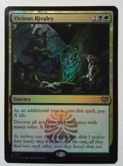 Vicious Rivalry *FOIL Rare* Magic MtG x1 Secrets of Strixhaven - Image 1
