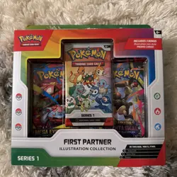 Pokemon TCG: First Partner Illustration Collection Series 1 Factory Sealed Box - Image 1