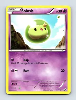 Solosis (74) 74/113 Legendary Treasures Non Holo Pokemon Card NM/LP - Image 1
