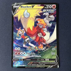 Pokemon TCG Blaziken V TG14/TG30 Silver Tempest Trainer Gallery - Image 1