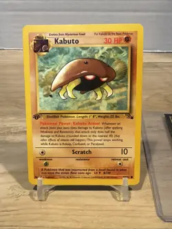 1999 Pokemon Fossil 1st Edition #50 Kabuto - Image 2