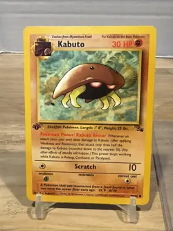 1999 Pokemon Fossil 1st Edition #50 Kabuto - Image 4