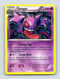 Gengar - 60/162 (XY BREAKthrough) 060/162 Deck Exclusives Non Holo Pokemon Card - Image 1