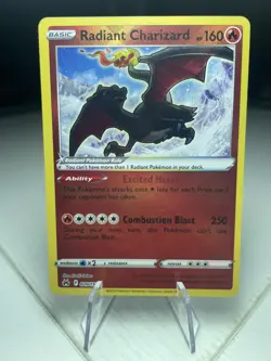 Radiant Charizard Pokemon Card TCG Crown Zenith 020/159 Holo Radiant Rare NM - Image 1